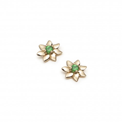 Boucles d'oreilles 14kt pierres